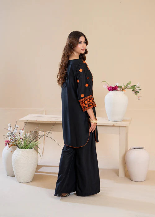 Sheen Embroidered 2-Piece Stitched Suit for Women