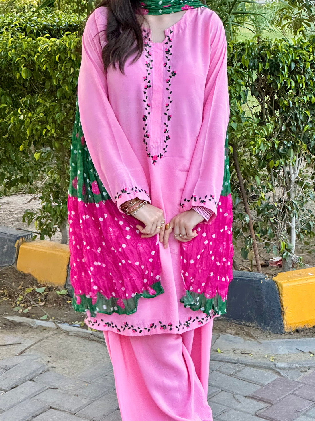 3 Piece - Handcrafted Pink Dress