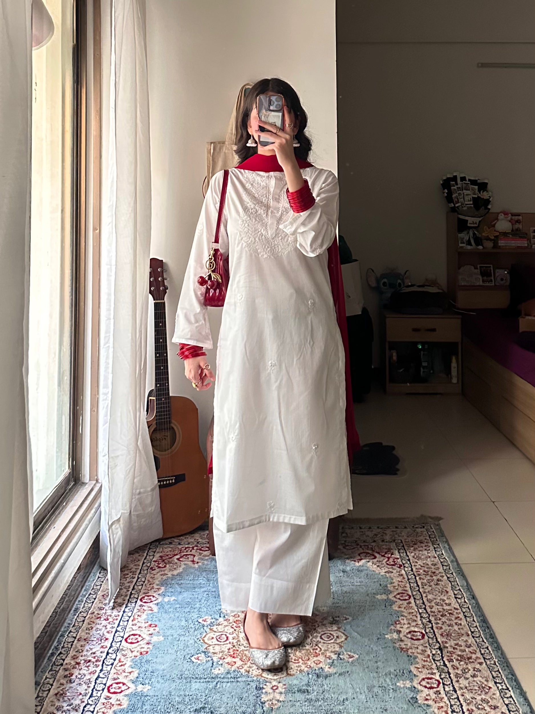 3-Piece Handcrafted Embroidered Dress