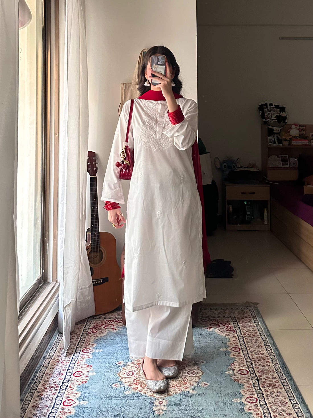 3-Piece Handcrafted Embroidered Dress