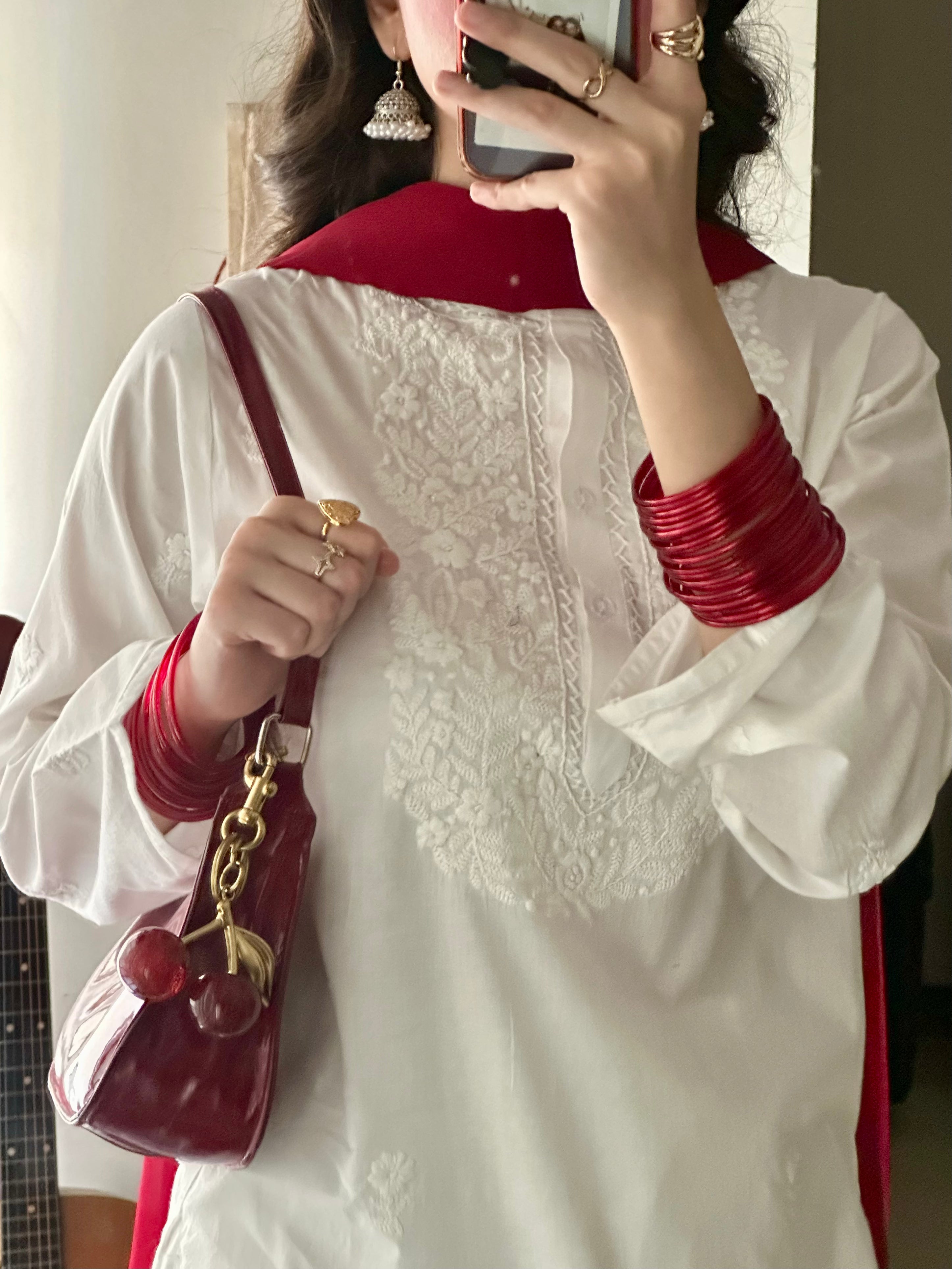 3-Piece Handcrafted Embroidered Dress
