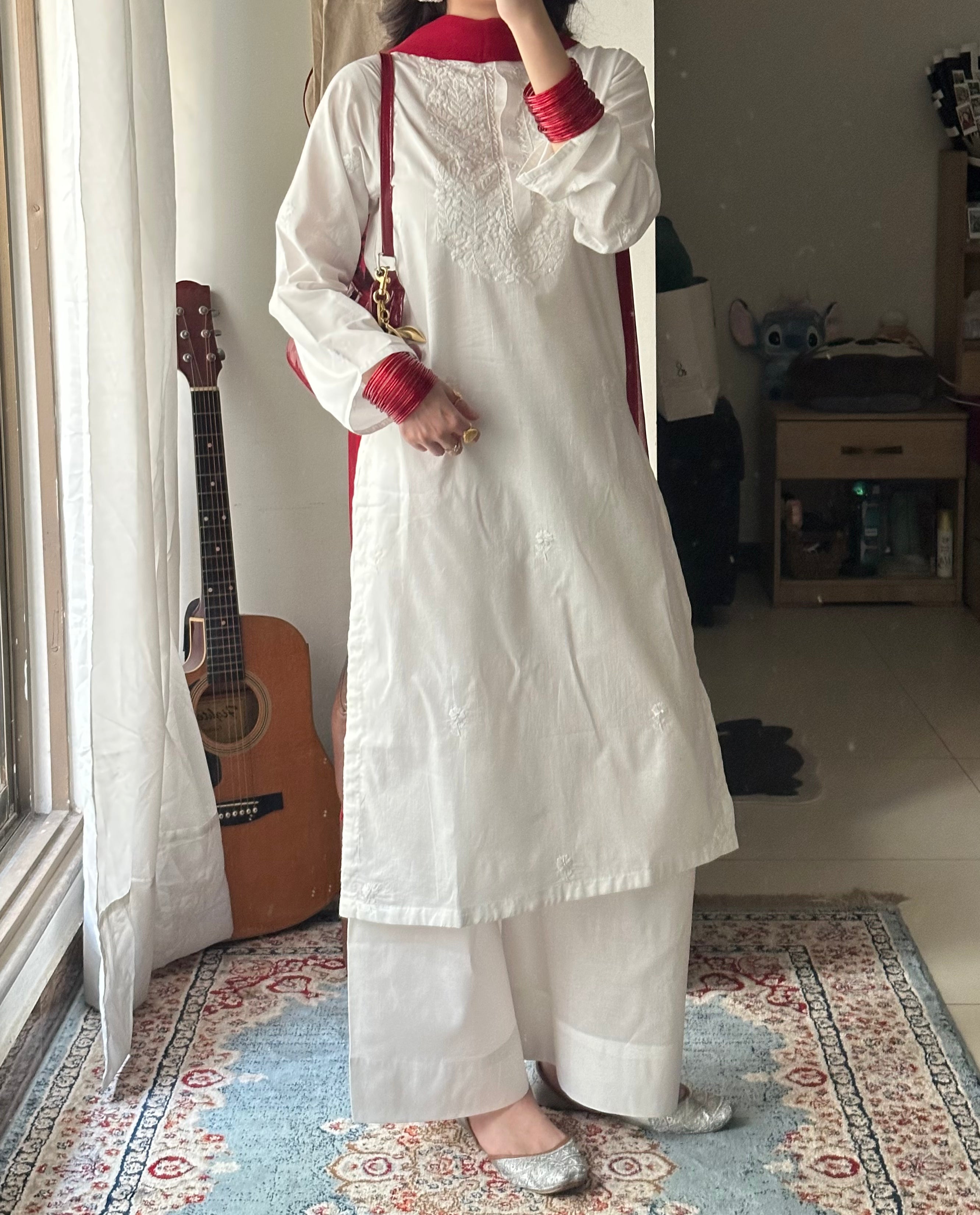 3-Piece Handcrafted Embroidered Dress