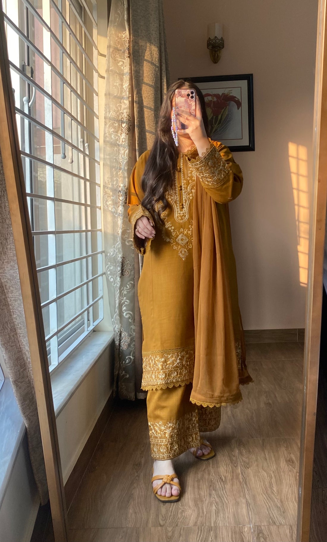 3 Piece - Khaddar Embroidered Dress