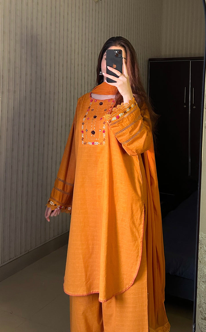 3 Piece - Handmade Embroidered Dress