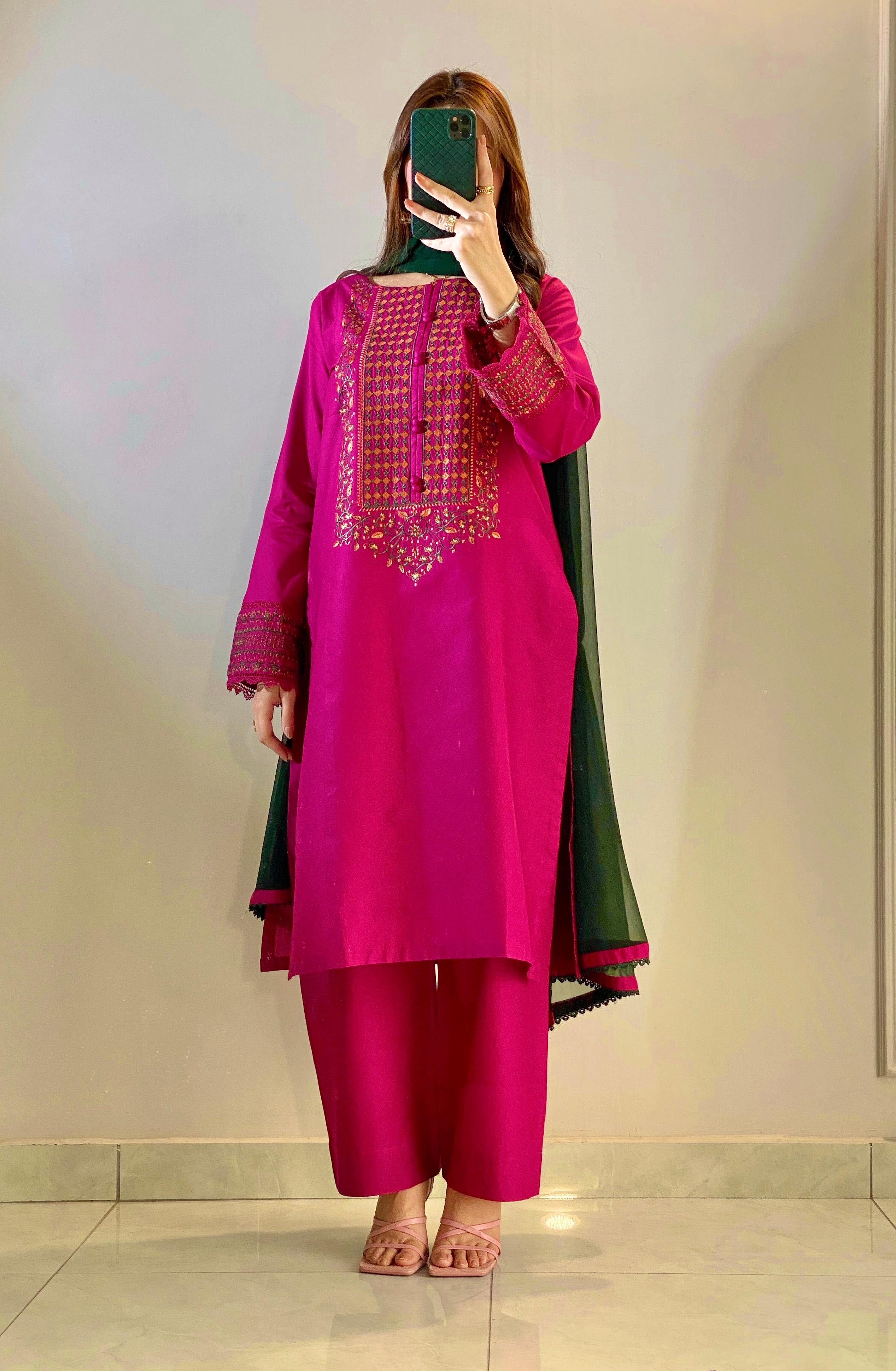 3 Piece - Ruby Rose Embroidered Dress
