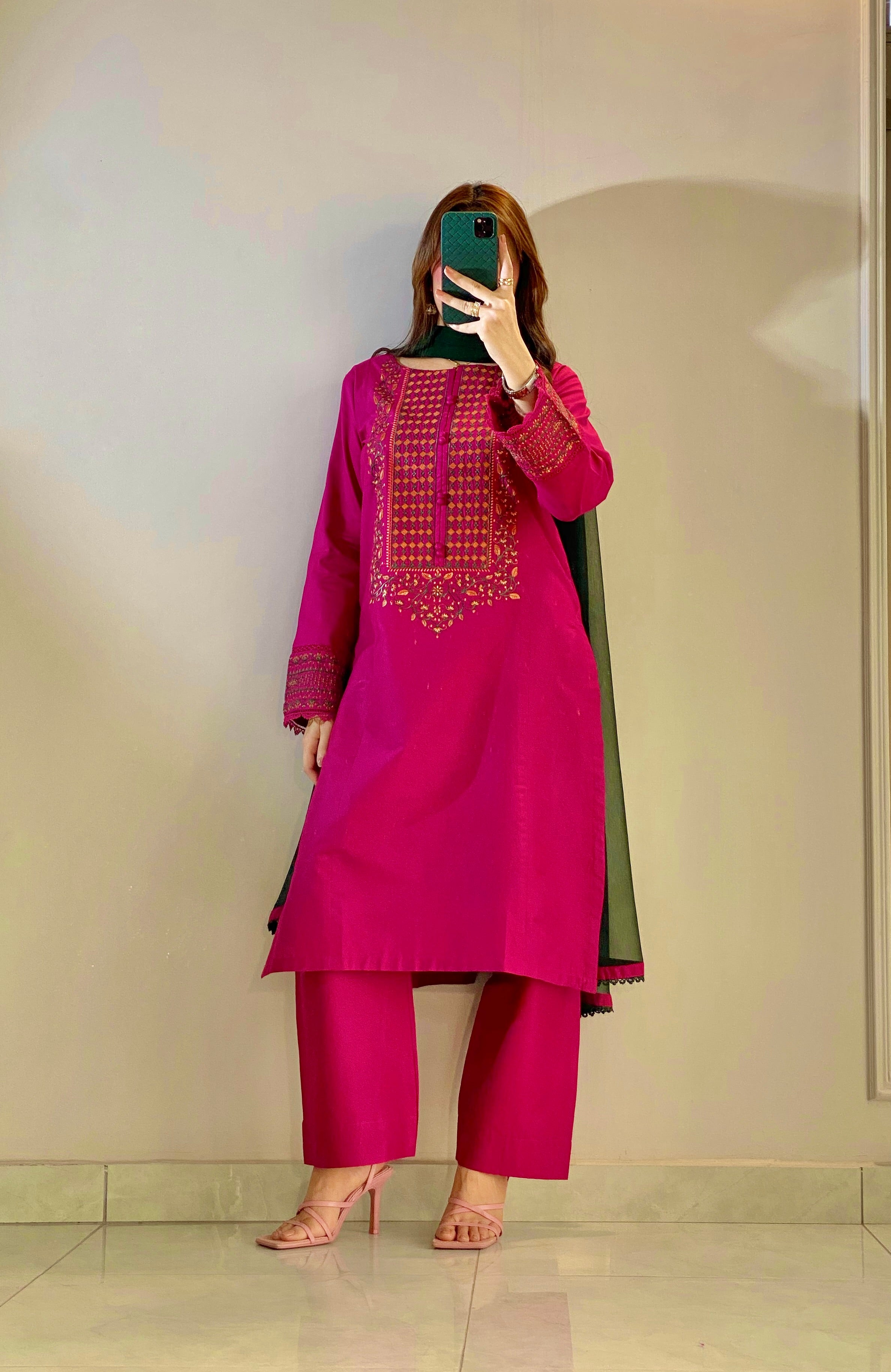 3 Piece - Ruby Rose Embroidered Dress