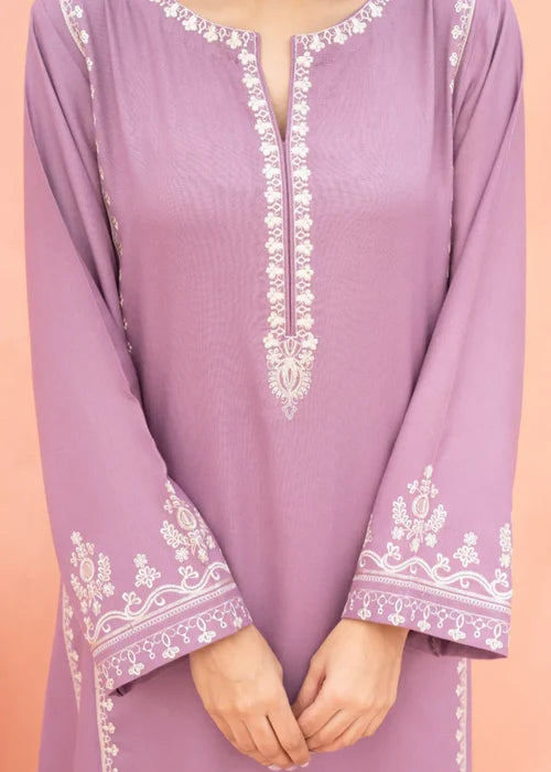 Lilac Dream Embroidered 2-Piece Stitched Suit